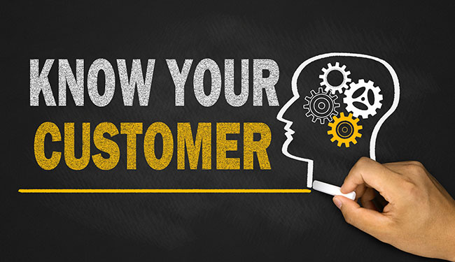 Chalkboard that says “Know Your Customer“